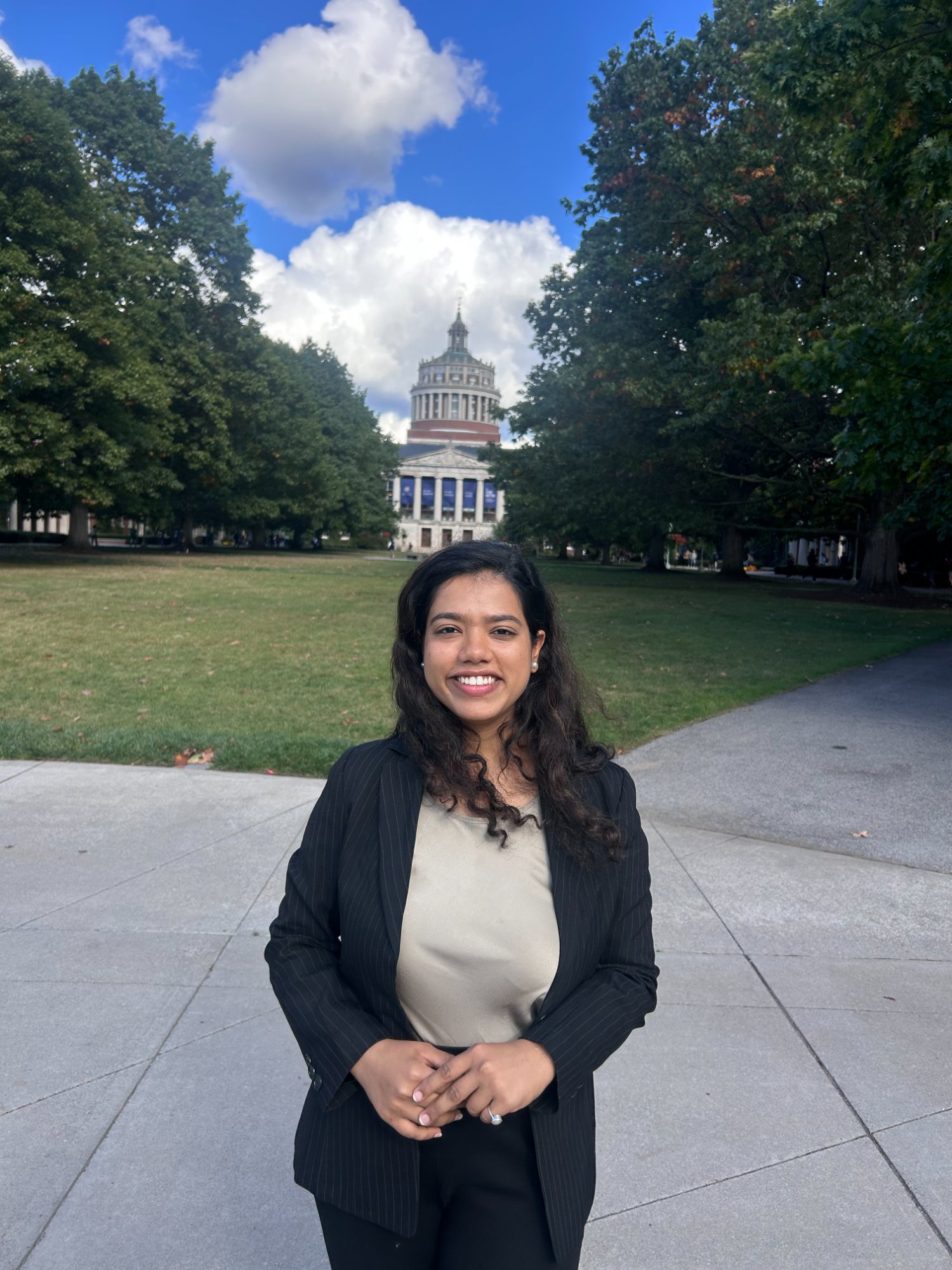 Siddhi Shah on campus