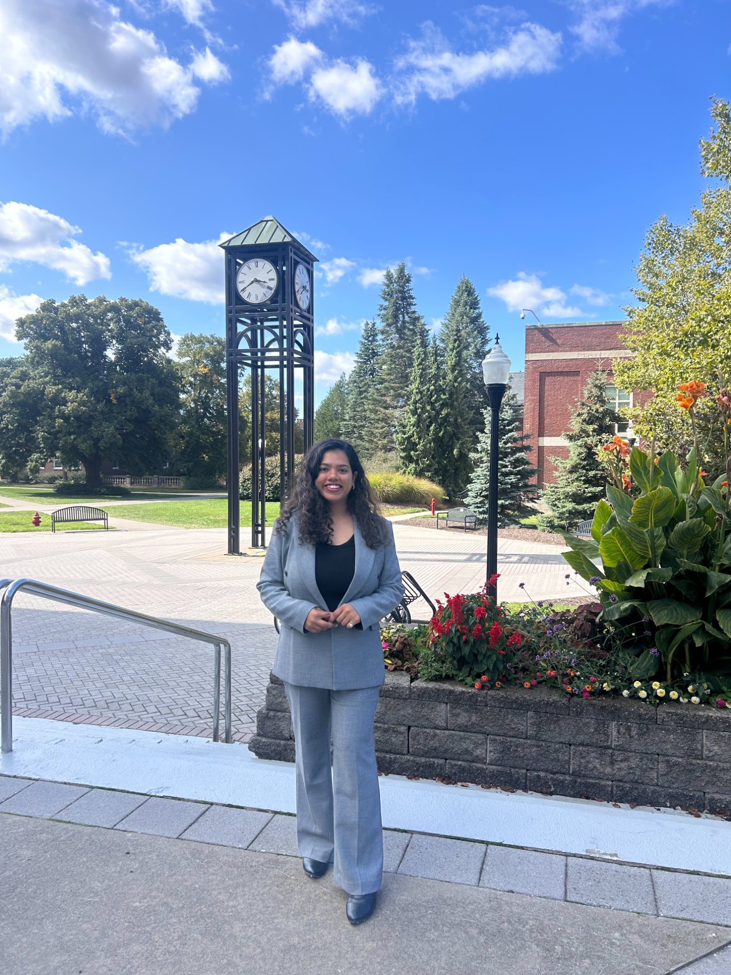 Siddhi Shah on campus